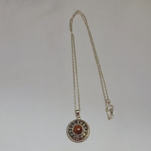 3 Piece Silver-Tone & Sandstone Set - Picture 4 of 6